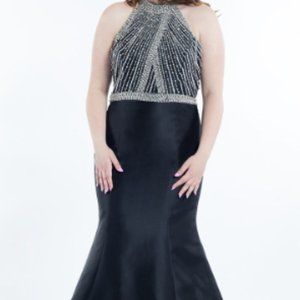 RACHEL ALLAN Curves Dress | Style - 7843 in Black Color